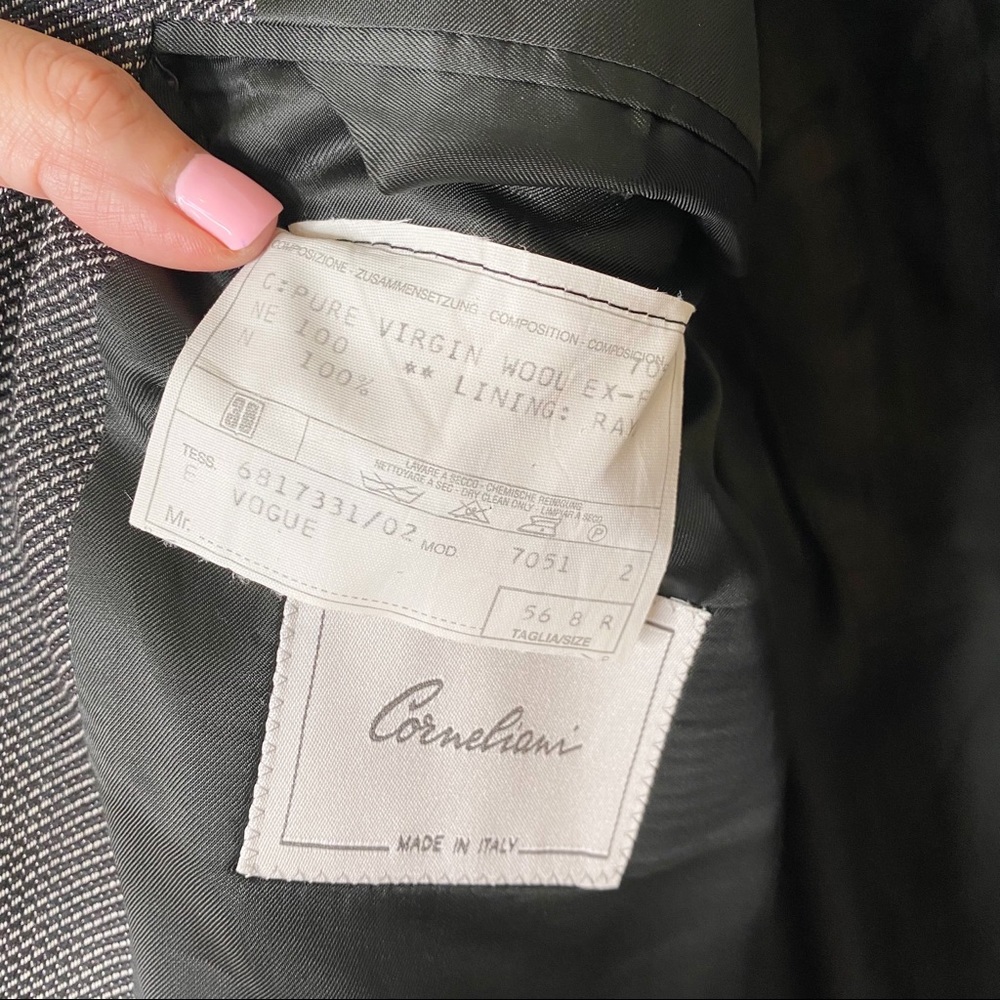 Sak’s Fifth Avenue Corneliani Italian Wool Sports Coat Blazer Jacket 46R - Picture 5 of 7